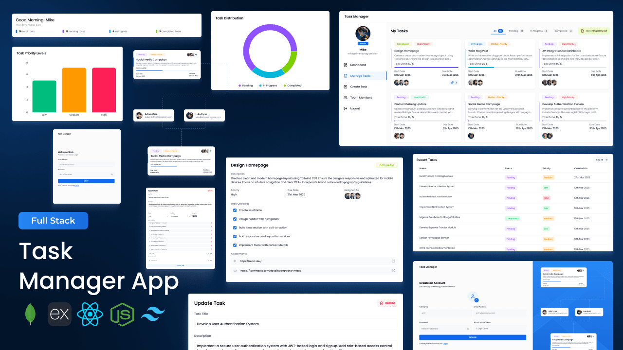Full Stack Task Manager App
